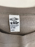 チャレンジャー CHALLENGER BONE C/N SWEAT GRYボーン クルーネック スウェット 長袖 スウェット グレー Lサイズ 101MT-3306