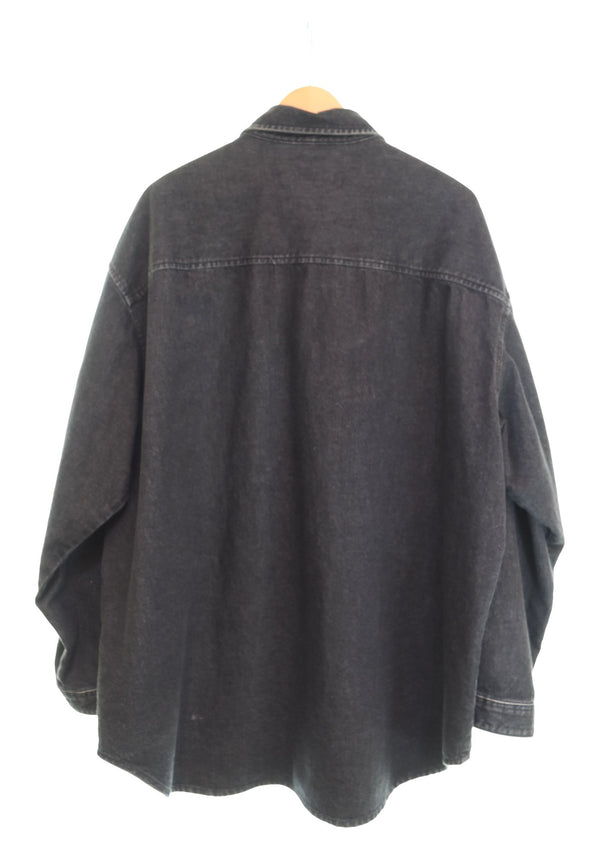 ダブルタップス WTAPS 22AW WCPO 01/LS/COTTON.DENIM ダブルシーピーオー ロングスリーブ コットン デニム シャツ 222WVDT-SHM01  3 ジャケット ブラック 103MT-2469