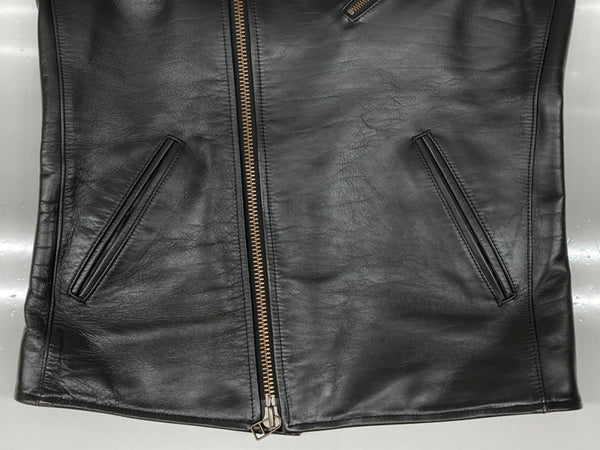 ローター ROTAR Neo RIDERS Semi Double ライダース セミ ダブル ダブルジップ バイカー レザー アウター 黒 rt1851006 ジャケット 無地 ブラック Mサイズ 104MT-1916