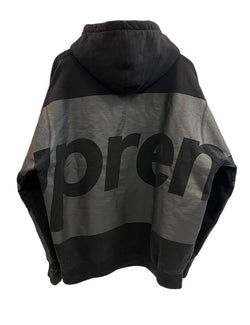 シュプリーム SUPREME big logo hooded sweatshirt ビッグロゴ バックプリントパーカー フーディ パーカ ブラック Lサイズ 101MT-5212