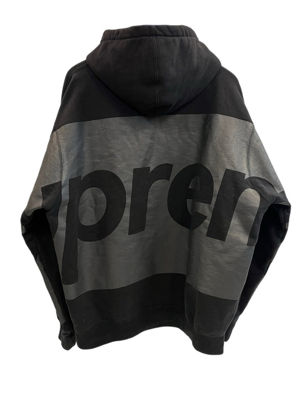シュプリーム SUPREME big logo hooded sweatshirt ビッグロゴ バックプリントパーカー フーディ パーカ ブラック Lサイズ 101MT-5212
