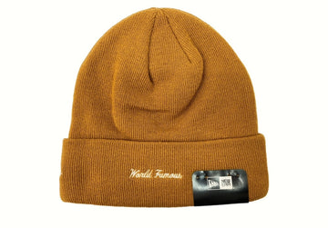 シュプリーム SUPREME BOX LOGO BEANIE ボックス ロゴ ビーニー ニット帽 ニットキャップ 刺繍 NEW ERA ニューエラ  マスタード 帽子 メンズ帽子 ニット帽 ロゴ イエロー 104hat-2