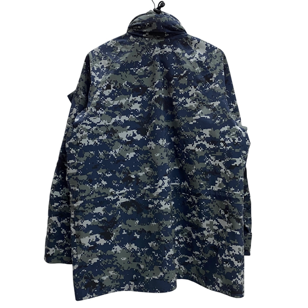【曜日割引対象外】 ミリタリー MILITARY US.NAVY GORE-TEX WORKING PARKA デジタルカモ 8415-01-539-9872 ジャケット ブルー Mサイズ 201MT-4438 VB