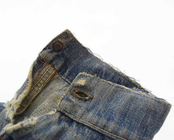 リーバイス Levi's 506xx 1st 30年代 30s 1937 戦前 片面タブ 革パッチ VINTAGE DENIME JACKET ファースト ヴィンテージ デニム オリジナル リベット刻印Co 小文字o ジャケット ブルー 103MT-2183