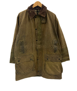 バブアー BARBOUR 90's 90年代 3ワラント BORDER ボーダー ワックス コットン オイルドジャケット コート VINTAGE ヴィンテージ A200 C40 ジャケット カーキ 101MT-5340