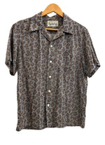 ワコマリア WACKO MARIA ペイズリーシャツ オープンカラー 開襟 総柄 半袖シャツ グレー Mサイズ 101MT-4659