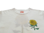 US US古着 90's the Aussie T company ひまわりロングスリーブTシャツ Here Come The Sun 向日葵 Sun flower ロンT ホワイト Sサイズ 103MT-3027