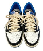 ジョーダン JORDAN Travis Scott × Fragment × Nike Air Jordan 1 Low OG SP Military Blue トラヴィススコット × フラグメント × ナイキ エアジョーダン1 ロー OG SP ミリタリー ブルー DM7866-140 レディース靴 スニーカー ホワイト 23.5cm 101sh-2105