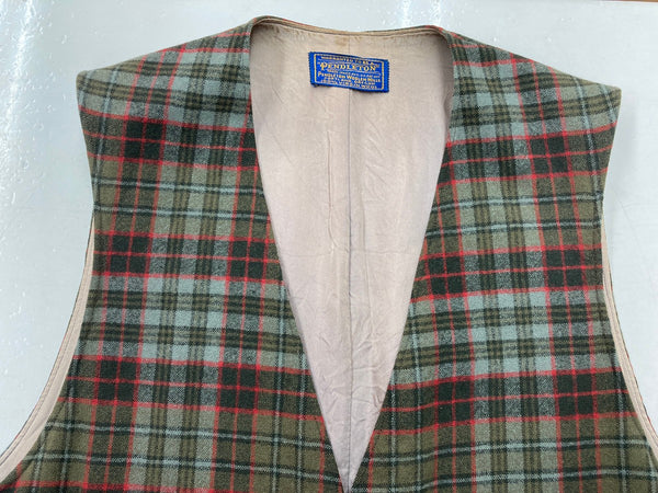 ペンドルトン PENDLETON 40s 40年代 Wool Vest USA製 Vintage ヴィンテージ ウールベスト ベスト チェック マルチカラー 104MT-1360