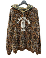 アベイシングエイプ A BATHING APE REVERSIBLE CAMO Hoodie リバーシブル カモ フーディ 緑 茶 -- パーカ カモフラージュ・迷彩 ブラウン 104MT-2098