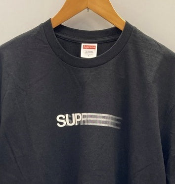 シュプリーム SUPREME ロゴプリント 半袖カットソー 黒 BLACK Tシャツ ブラック Lサイズ 101MT-3013