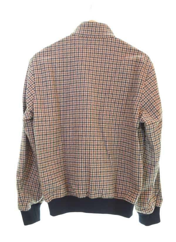 ヒステリックグラマー HYSTERIC GLAMOUR 千鳥格子 ウール ブルゾン  02183AB12 ジャケット ブラウン Lサイズ 103MT-1873