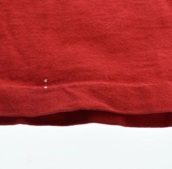 ステューシー STUSSY 90's オールド ステューシー OLD STUSSY 92 STUSSY TRIBE 袖裾 シングルステッチ MADE IN USA 黒タグ L Tシャツ レッド 103MT-3392