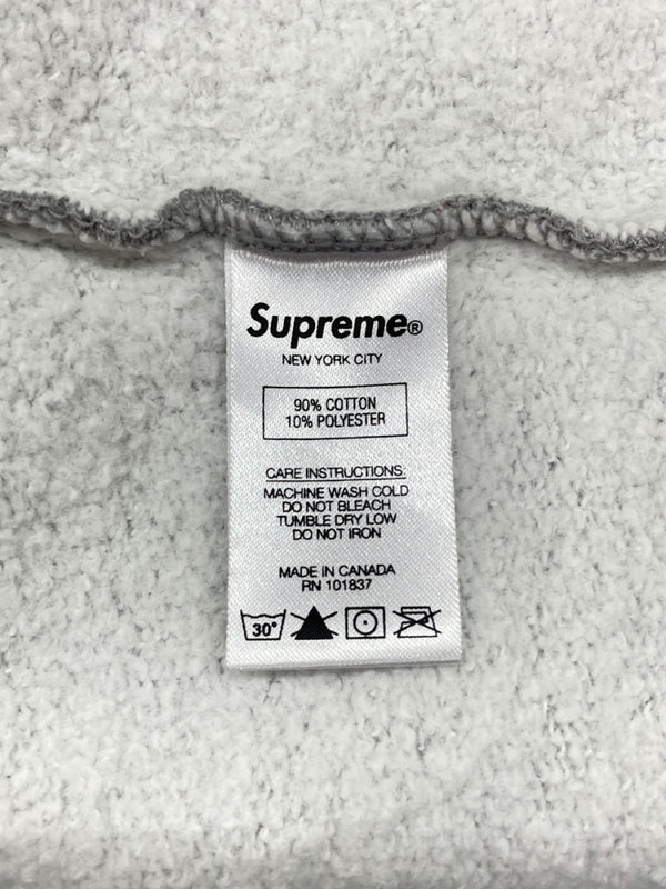 シュプリーム SUPREME Small Box Zip Up Sweatshirt スモール ボックス ジップアップ スウェットシャツ パーカー フーディー 裏起毛 灰 パーカ ロゴ グレー Sサイズ 104MT-992