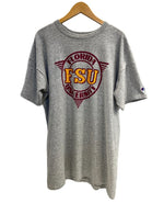 チャンピオン Champion 80s～ ヴィンテージ Vintage トリコタグ リバースウィーブ REVERSE WEAVE US古着 カレッジプリント FSU   XXL Tシャツ グレー 3Lサイズ 101MT-4525