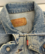 リーバイス Levi's 90's 90年代 70506-0217 デニムジャケット Gジャン トラッカー Vintage ヴィンテージ MADE IN USA アメリカ製 44R ジャケット ブルー Lサイズ 101MT-4195
