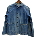 【曜日割引対象外】 ヴィンテージ vintage 40's~ US.NAVY ショールカラー デニムカバーオール ジャケット ブルー 201MT-4750 VB