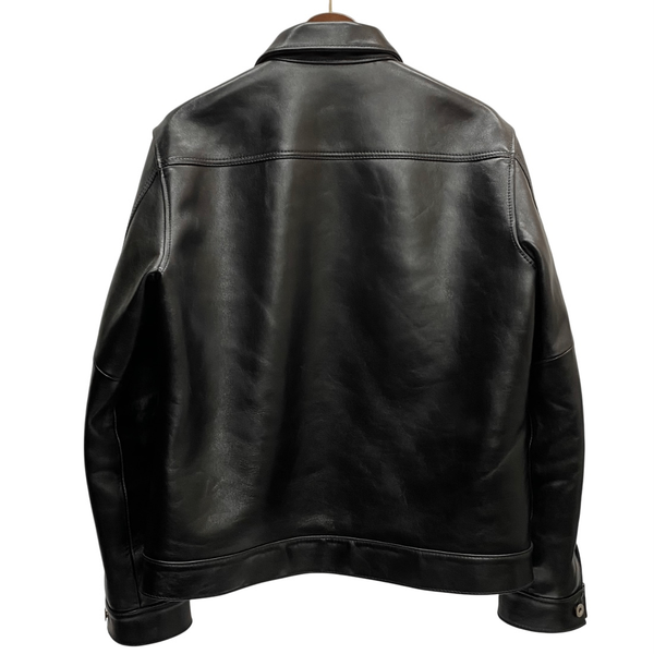 【曜日割引対象外】 ワイツーレザー Y'2 LEATHER ANILINE HORSE 1st Type G JACKET ジャケット ブラック 42サイズ 201MT-3637 VB