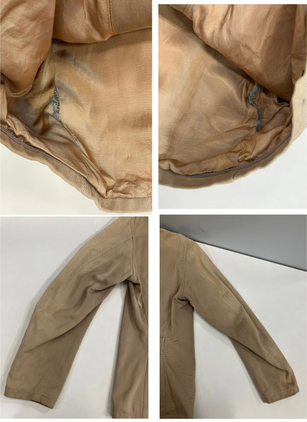 ヴィンテージ vintage 50's 50年代 FIELD & STREAM ギャバジン スポーツジャケット ハンティング ブルゾン TALON ZIP タロンジップ ジャケット ベージュ 101MT-4139