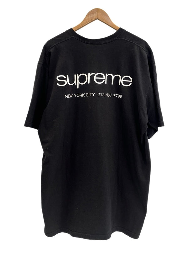 シュプリーム SUPREME ロゴプリント Tee 半袖カットソー 黒 XL Tシャツ ブラック LLサイズ 101MT-4771