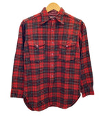 ペンドルトン PENDLETON 40s WOOL Check Shirt ウール チェックシャツ ネルシャツ 赤 長袖シャツ チェック レッド 101MT-2503