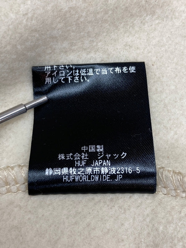 ハフ HUF SET TT HOODIE トリプルトライアングル ロゴ フーディ パーカー 薄茶 PF00572 パーカ ロゴ ベージュ Lサイズ 104MT-2315