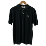 アベイシングエイプ A BATHING APE プレイボーイ play boy ポロシャツ コラボ 半袖シャツ ブラック Lサイズ 201MT-4313