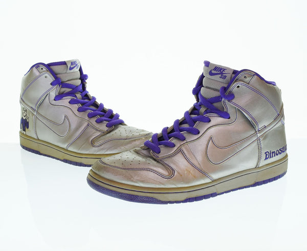 ナイキ NIKE 【鑑賞用】✕ DINOSAUR JR ダイナソー ジュニア DUNK HIGH PREMIUM SB ダンク ハイ プレミアム BAND バンド コラボ 313171-003 メンズ靴 スニーカー シルバー 30cm 103S-1123