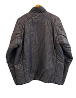 ステューシー STUSSY ロゴ総柄 無地 リバーシブル パフジャケット 中綿ジャケット 黒 ジャケット ブラック Lサイズ 101MT-5411