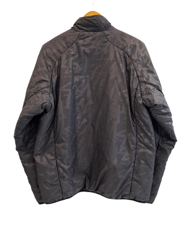 ステューシー STUSSY ロゴ総柄 無地 リバーシブル パフジャケット 中綿ジャケット 黒 ジャケット ブラック Lサイズ 101MT-5411