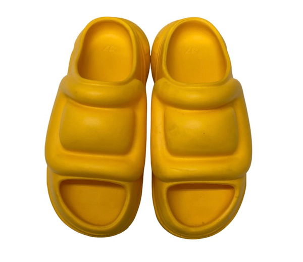 クリスエルブイ CHRISLV DOME SLIPPERS ドームサンダル 厚底 メンズ靴 サンダル その他 イエロー US10サイズ 201-shoes990