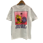 US US古着 90's 90年代 Stedman GRIMMY アメコミ キャラクター アートT ART MADE IN USA アメリカ製 袖シングル ヴィンテージ VINTAGE Tシャツ ホワイト Lサイズ 101MT-4915