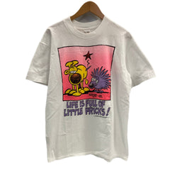 US US古着 90's 90年代 Stedman GRIMMY アメコミ キャラクター アートT ART MADE IN USA アメリカ製 袖シングル ヴィンテージ VINTAGE Tシャツ ホワイト Lサイズ 101MT-4915