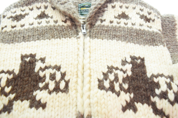 US US古着 COUNTRY カウチンセーター  ウール ニット ジャケット 103MT-3161