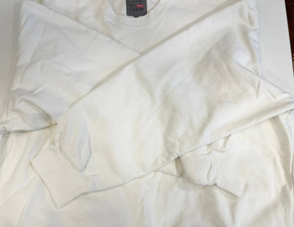 シュプリーム SUPREME Yohji Yamamoto Crewneck ヨウジヤマモト クルーネック スウェットシャツ ロゴ XL スウェット ホワイト LLサイズ 101MT-5213