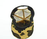 アベイシングエイプ A BATHING APE CAMO 猿顔 迷彩 ロゴ スナップバック メッシュ キャップ 帽子 メンズ帽子 キャップ ブラウン 103H-42