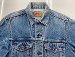 リーバイス Levi's 80s 80年代 71506 USA製 デニムジャケット トラッカージャケット Gジャン アウター サイズ 40L ジャケット 無地 ブルー 104MT-2179