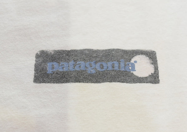 パタゴニア PATAGONIA 90s Organic cotton Benefical T's Made in USA 90's ベネフィシャルT USA製 ロンT ホワイト LLサイズ 103MT-3219