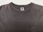 ブラックアイパッチ BlackEyePatch TEE 半袖 カットソー コットン クルーネック プルオーバー ロゴパッチ 刺繍 GRAY 灰色 Tシャツ ワンポイント グレー Lサイズ 104MT-1896