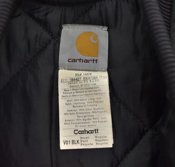 カーハート Carhartt  DUCK VEST ダック ベスト キルティング裏地 V01 ベスト ブラック Sサイズ 103MT-3054