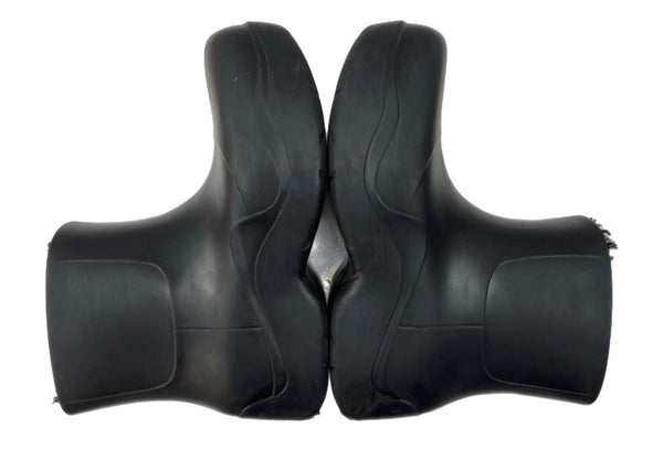 ボッテガヴェネタ BOTTEGA VENETA PUDDLE BOOT パドル ブーツ レイン ショート シューズ 内側ボア 長靴 黒 676889 V1BM0 1000 メンズ靴 レインシューズ・長靴 ブラック サイズ 42 104S-978