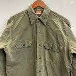 【曜日割引対象外】 ヴィンテージ vintage 40's 50's ヘラクレス HERCULES ワークシャツ 長袖シャツ カーキ 201MT-4760 VB