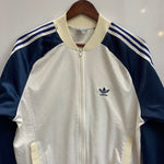 【曜日割引対象外】 アディダス adidas 70's 80's ATP トラックジャケット USA製 ジャージ ホワイト Mサイズ 201MT-4842 VB