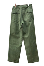 ミリタリー Military 60s 60年代 U.S.ARMY ベイカーパンツ コットンサテン OG-107 TYPE1 緑 無地 カーゴパンツ カーキ 32×33 104MB-219