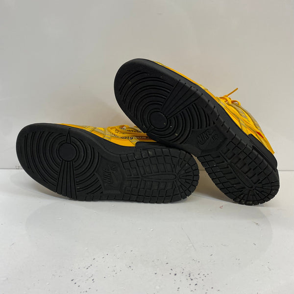 ナイキ NIKE オフホワイト Off-White コラボ エアラバーダンク Air Rubber Dunk CU6015-700  メンズ靴 スニーカー イエロー 27cmサイズ 201-shoes1441