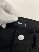 リベンジ REVENGE デニムパンツ ブラックデニム 刺繍ロゴ y2k 黒 デニム ブラック Sサイズ 101MB-759