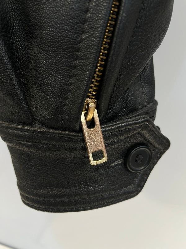 アビレックス AVIREX アヴィレックス レザージャケット J-4LIGHT ゴートレザー 2191002 ジャケット ブラック Mサイズ 101MT-4485