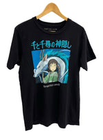 US US古着 Spirited Away 千と千尋の神隠し 映画 MOVIE T-shirts ムービーTシャツ 黒 キャラT  海外版 Tシャツ ブラック Lサイズ 101MT-4670