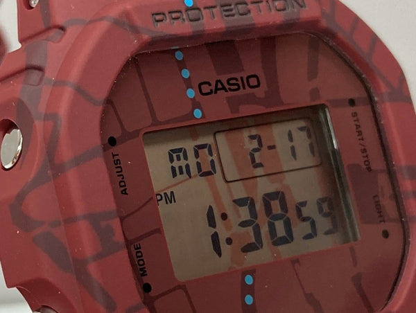 ジーショック G-SHOCK CASIO カシオ Treasure Hunt 渋谷 地図 耐衝撃構造 20気圧防水 アウトドア 腕時計 ウォッチ 3229 赤 DW-5600SBY メンズ腕時計レッド 104T-19