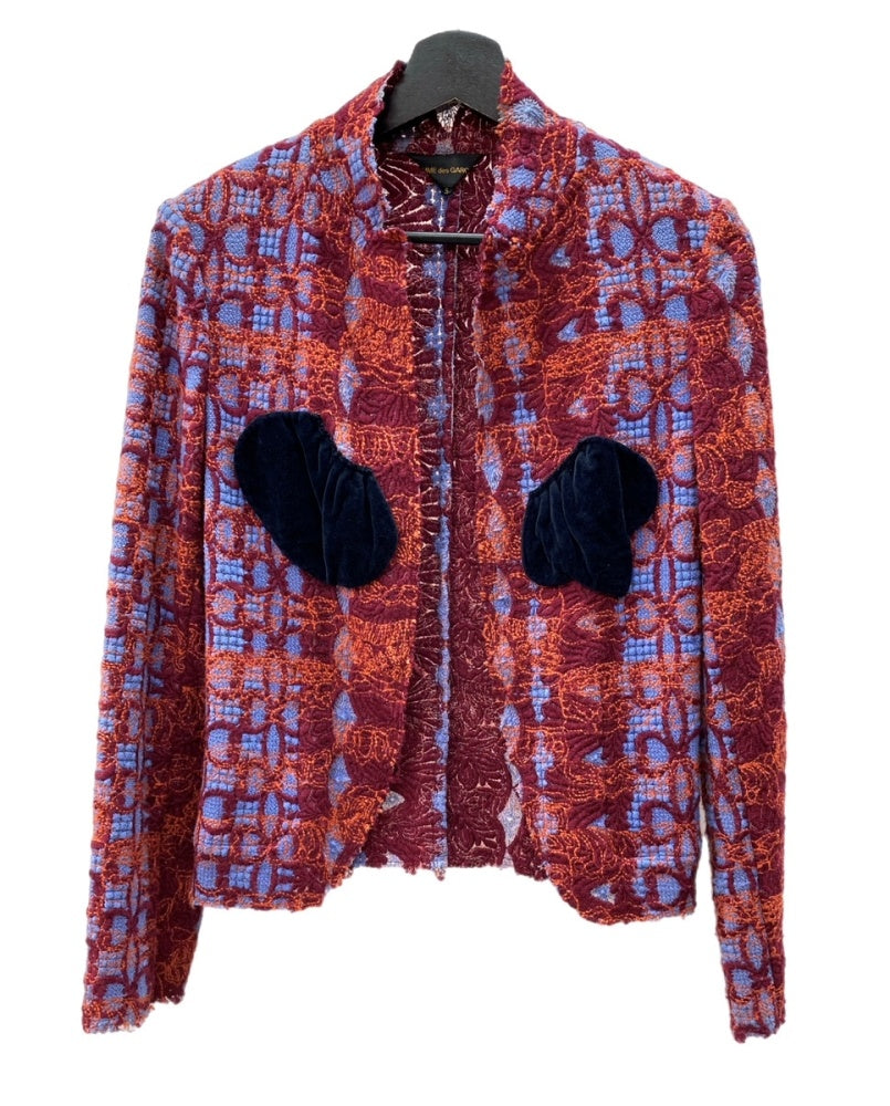 希少 初期 70s 80sコムデギャルソン アンサンブル ニット 総柄 コムデギャルソン COMME des GARCONS 00s アクリルニット